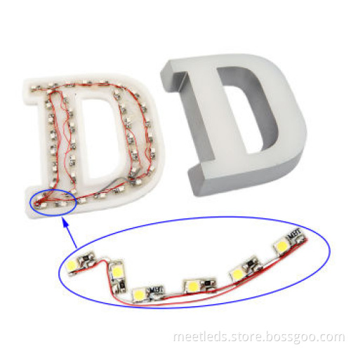 3528 SMD Mini LED Modules for Mini Acrylic Letters with 120° Beam Angle